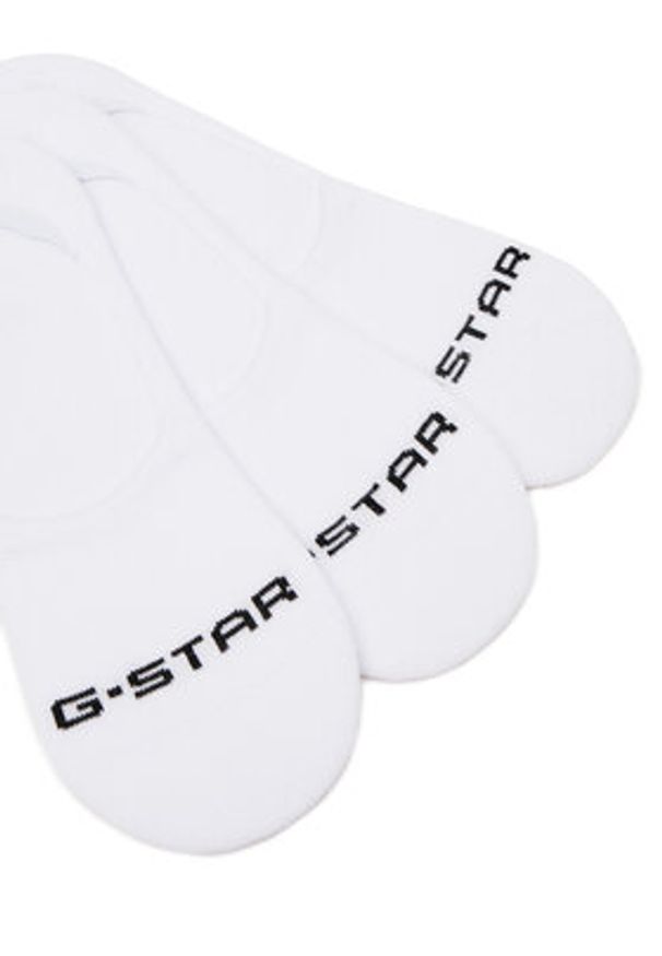 G-Star RAW - G-Star Raw Stopki AS_G-STAR_S_124_SS25 (3-PACK) Biały. Kolor: biały. Materiał: bawełna