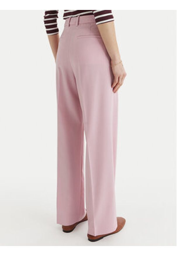 TOMMY HILFIGER - Tommy Hilfiger Spodnie materiałowe Timeless WW0WW48352 Różowy Straight Fit. Kolor: różowy. Materiał: syntetyk