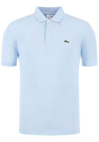 Lacoste Polo L1212 Niebieski Classic Fit. Typ kołnierza: polo. Kolor: niebieski. Materiał: bawełna