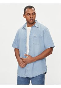 Wrangler Koszula jeansowa 112350184 Niebieski Regular Fit. Kolor: niebieski. Materiał: bawełna