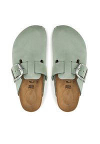 Birkenstock Klapki Boston Big Buckle 1029303 Zielony. Kolor: zielony. Materiał: skóra, nubuk #4