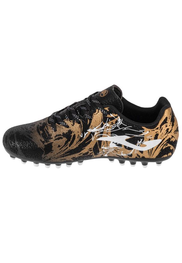 Buty piłkarskie dla dzieci Joma SCJS2401AG. Kolor: czarny. Materiał: materiał, syntetyk. Szerokość cholewki: normalna. Sport: piłka nożna