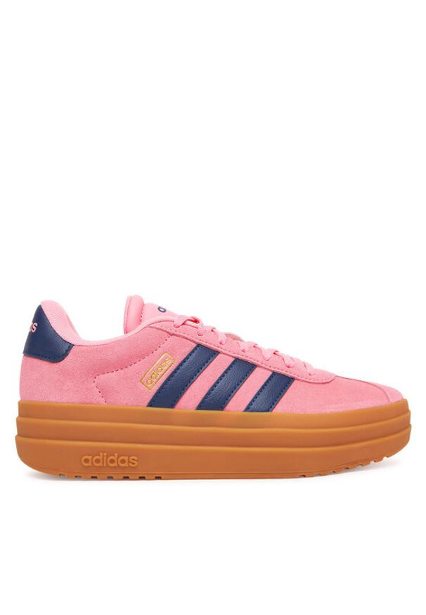 Adidas - adidas Sneakersy VL Court Bold Shoes JI1789 Różowy. Kolor: różowy. Materiał: skóra, zamsz