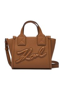 Karl Lagerfeld - KARL LAGERFELD Torebka A3W30028 Brązowy. Kolor: brązowy. Materiał: skórzane