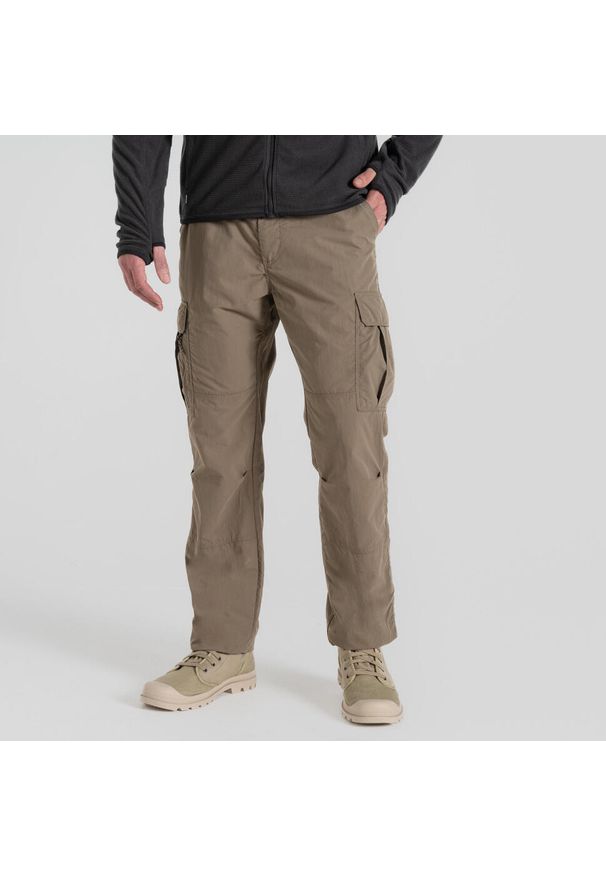 CRAGHOPPERS - Spodnie turystyczne męskie Craghoppers NosiLife Cargo Trouser III. Kolor: brązowy