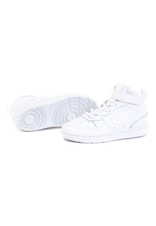 Buty Nike Court Borough Mid 2 Jr CD7783-100 białe. Okazja: na co dzień. Kolor: biały. Materiał: syntetyk. Model: Nike Court