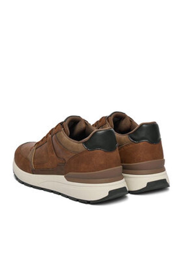 Lanetti Sneakersy CEO-REUS-01 Brązowy. Kolor: brązowy. Materiał: materiał, syntetyk