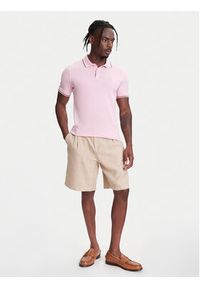 United Colors of Benetton - United Colors Of Benetton Polo 3F9HU302E Różowy Regular Fit. Typ kołnierza: polo. Kolor: różowy. Materiał: bawełna #2