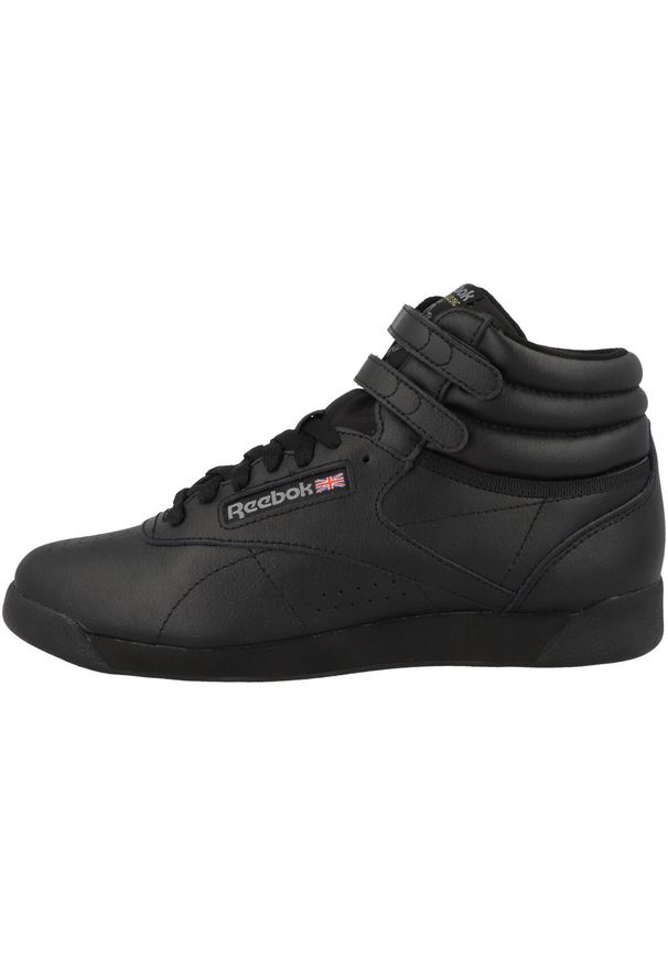 Buty do chodzenia damskie Reebok Freestyle. Zapięcie: rzepy. Kolor: czarny. Materiał: tkanina, materiał, skóra, syntetyk. Szerokość cholewki: normalna. Sport: turystyka piesza