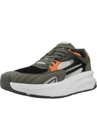 EA7 - Kapcie EMPORIO ARMANI X8X178 Zielony. Kolor: zielony. Materiał: syntetyk, tkanina. Sport: turystyka piesza