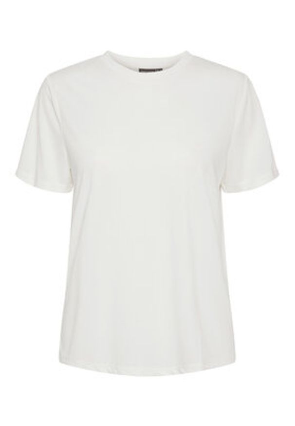 Pieces T-Shirt Anora 17148789 Biały Regular Fit. Kolor: biały. Materiał: wiskoza