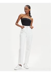 Tommy Jeans Jeansy Julie DW0DW17612 Biały Straight Fit. Kolor: biały
