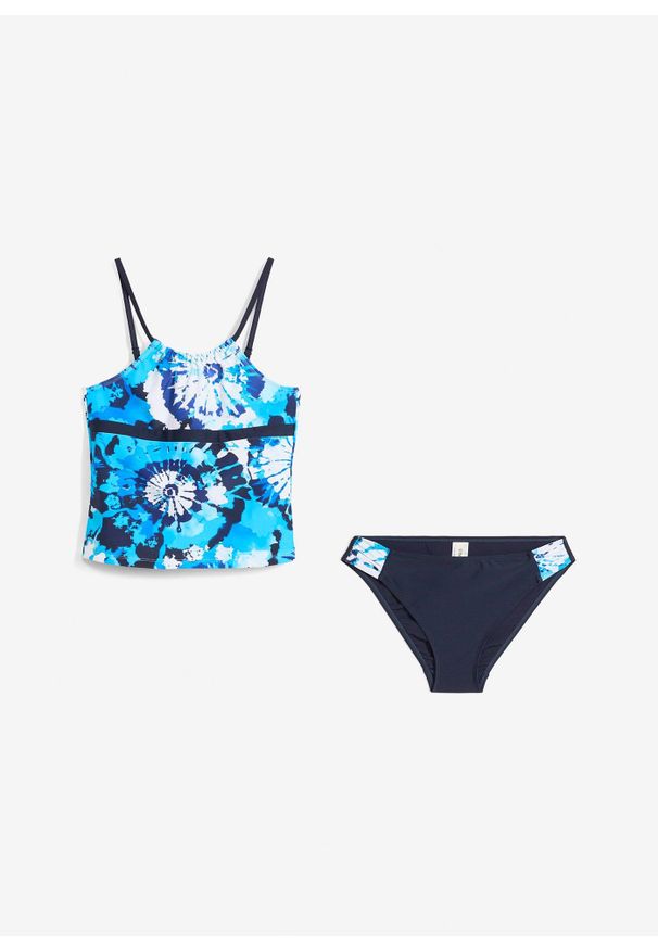 bonprix - Tankini (zestaw 2 cz.). Kolor: niebieski