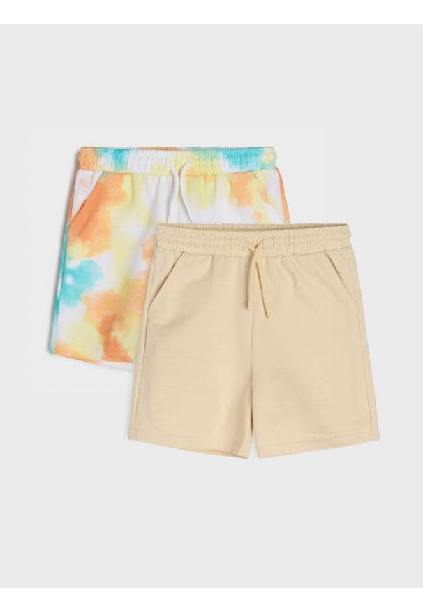 Sinsay - Szorty dresowe 2 pack - wielobarwny. Materiał: dresówka