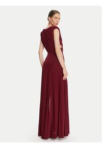 Elisabetta Franchi Sukienka wieczorowa AB-R15-56E2-V690 Bordowy Regular Fit. Kolor: czerwony. Materiał: wiskoza. Styl: wizytowy #5
