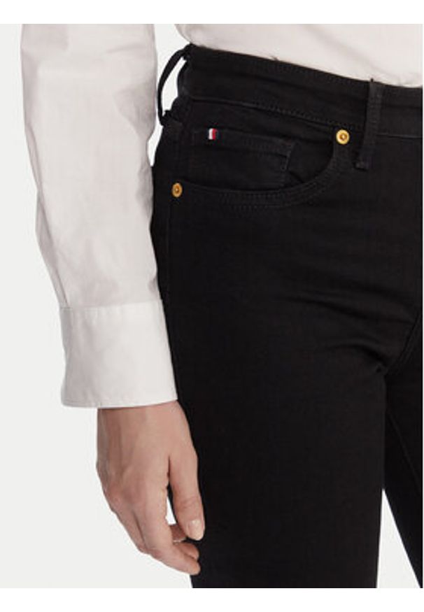 TOMMY HILFIGER - Tommy Hilfiger Jeansy WW0WW46720 Czarny Slim Fit. Kolor: czarny