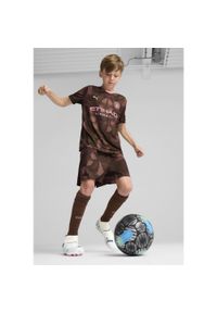 Puma - Młodzieżowe szorty bramkarskie Manchester City 24/25 PUMA. Kolor: zielony, wielokolorowy, brązowy