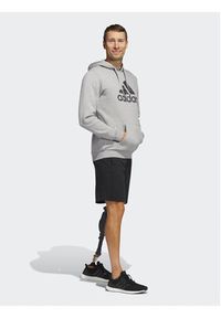 Adidas - adidas Bluza Sportswear Camo Hoodie HA7210 Szary Regular Fit. Kolor: szary. Materiał: bawełna #6