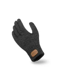 Rękawiczki dziewczęce PaMaMi - Ciemnoszara mulina. Kolor: szary. Materiał: poliamid, akryl. Sezon: zima #1