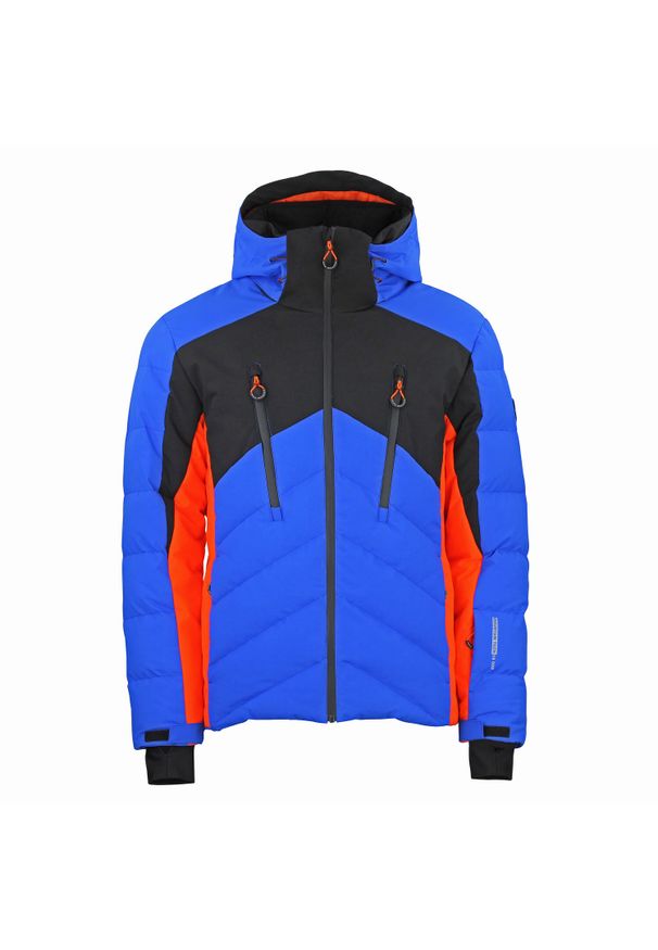 PEAK MOUNTAIN - Kurtka Peak Mountain Chalet. Kolor: niebieski, wielokolorowy, pomarańczowy. Sezon: zima. Sport: narciarstwo