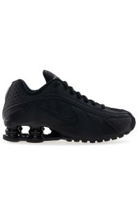 Buty damskie Nike Shox R4 AR3565-004 - czarne. Kolor: czarny. Materiał: syntetyk, materiał, guma. Szerokość cholewki: normalna. Sezon: lato #1