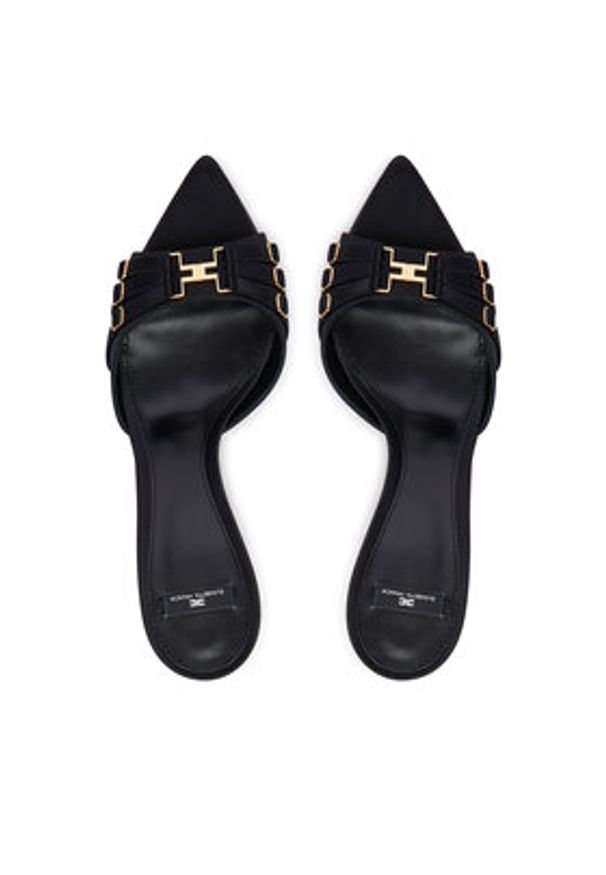 Elisabetta Franchi Sandały SA-93L-62E2-V500 Czarny. Kolor: czarny. Materiał: materiał
