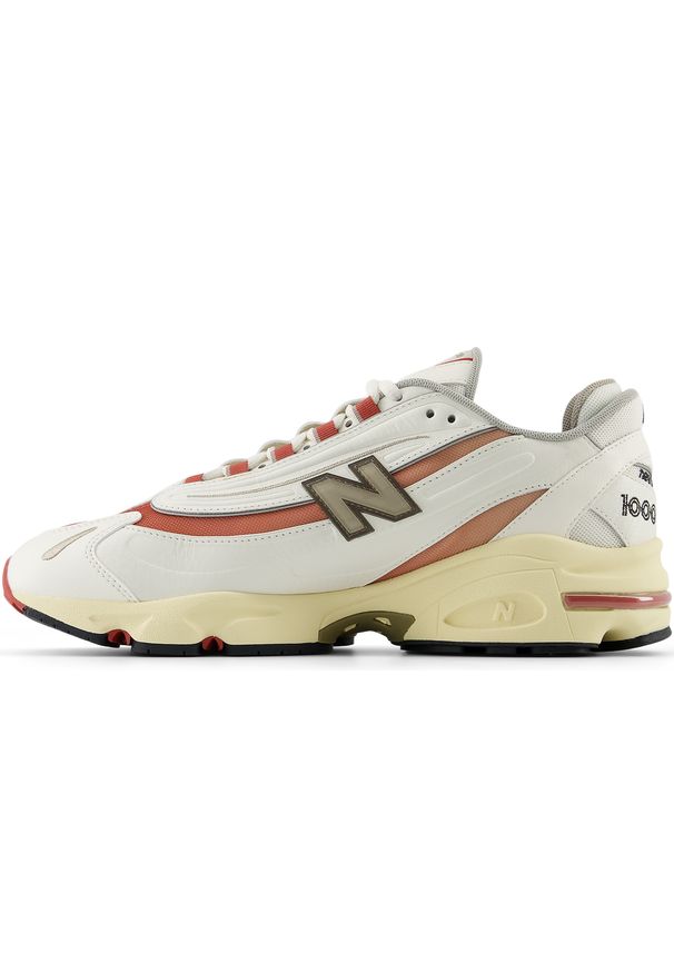Buty unisex New Balance M1000CB – beżowe. Kolor: beżowy. Materiał: skóra, materiał. Szerokość cholewki: normalna