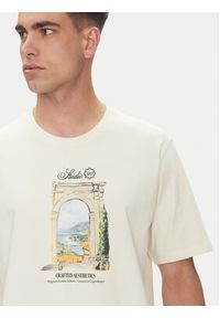 Jack & Jones - Jack&Jones T-Shirt Hydra 12277248 Beżowy Relaxed Fit. Kolor: beżowy. Materiał: bawełna #5