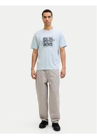 Jack & Jones T-Shirt Honolulu 12288088 Błękitny Regular Fit. Kolor: niebieski. Materiał: bawełna #4