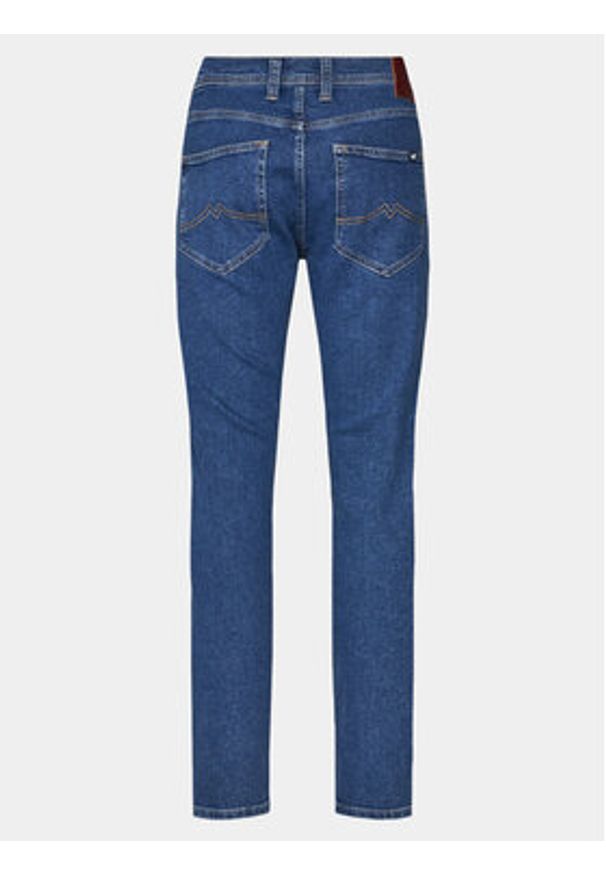 Mustang Jeansy 1014863 Granatowy Slim Leg. Kolor: niebieski