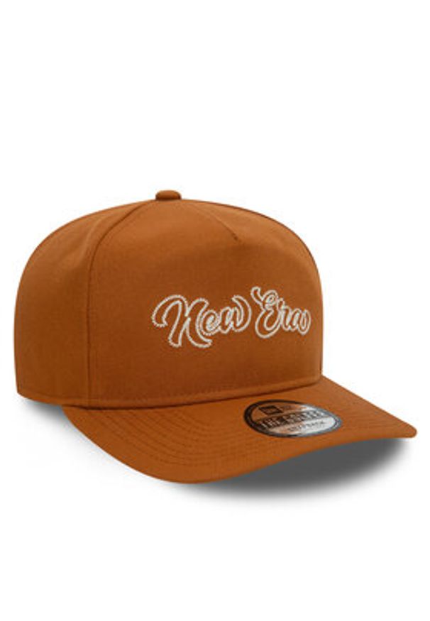 New Era Czapka z daszkiem Chain Stitch Golfer 60580852 Brązowy. Kolor: brązowy. Materiał: poliester, materiał