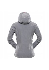 ALPINE PRO - Kurtka damska trekkingowa softshell Alpine Pro Lanca. Kolor: szary. Materiał: softshell. Sport: turystyka piesza