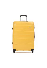 Duża Twarda Walizka Puccini ABS020A 6C. Kolor: żółty #1