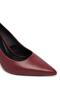 Calvin Klein Szpilki Ess Stiletto 90 HW0HW02608 Bordowy. Kolor: czerwony. Materiał: skóra. Obcas: na szpilce #6