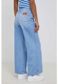 Wrangler jeansy WORLD WIDE CRYSTAL ICE damskie high waist. Stan: podwyższony. Kolor: niebieski
