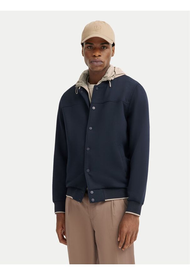 Bugatti Kurtka przejściowa 8750-75062C Granatowy Regular Fit. Kolor: niebieski. Materiał: syntetyk