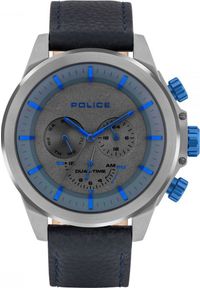 Zegarek Police Zegarek męski Police PL.15970JSU-61 niebieski. Kolor: niebieski #1