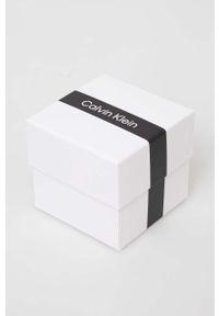 Calvin Klein zegarek męski kolor czarny. Kolor: czarny. Materiał: materiał #2