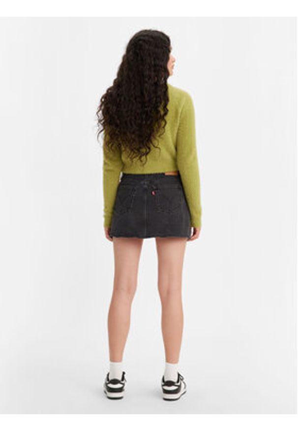 Levi's® Spódnica jeansowa Icon A46940000 Czarny Loose Fit. Kolor: czarny. Materiał: jeans, bawełna
