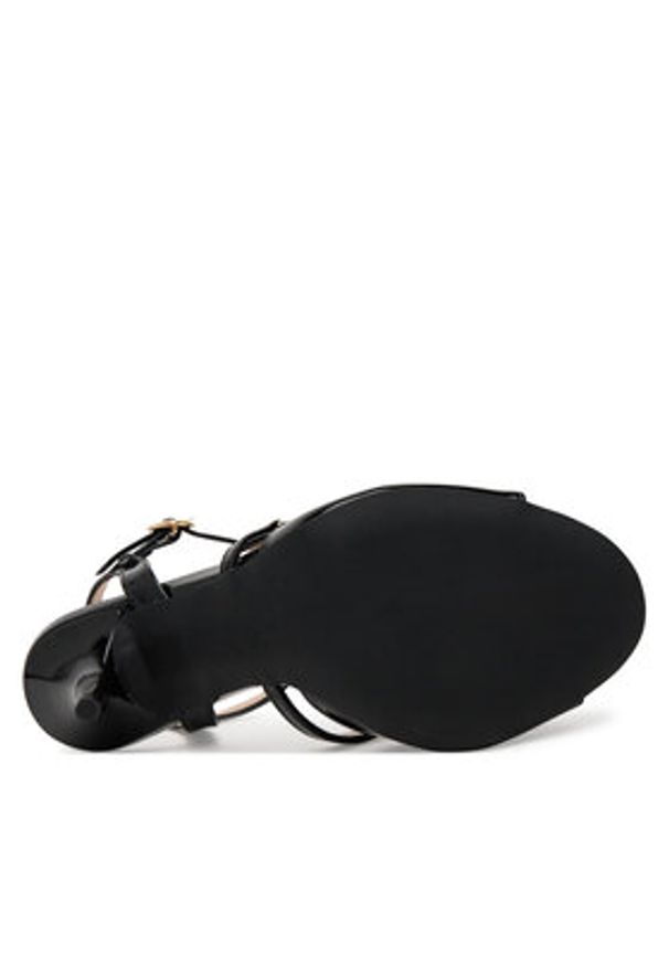 Love Moschino - LOVE MOSCHINO Sandały JA16089G1MIH0000 Czarny. Kolor: czarny. Materiał: skóra