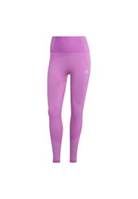 Adidas - Legginsy Seamless Branded 7/8. Kolor: fioletowy. Materiał: materiał. Sport: fitness