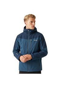 Kurtka trekkingowa męska Regatta Wentwood IX 3w1. Kolor: niebieski. Materiał: poliester. Sport: turystyka piesza #1