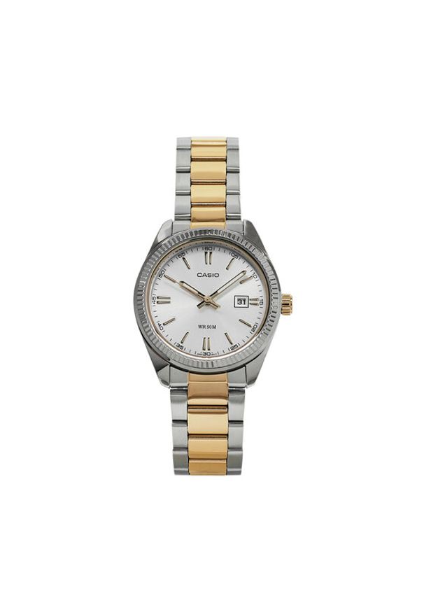 Casio Zegarek LTP-1302PSG-7AVEG Srebrny. Kolor: srebrny
