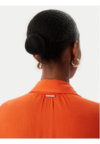 LOLA CASADEMUNT Sukienka koszulowa LS2615008 Pomarańczowy Oversize. Kolor: pomarańczowy. Materiał: wiskoza. Typ sukienki: koszulowe, oversize #4