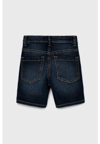 United Colors of Benetton Szorty jeansowe dziecięce kolor granatowy regulowana talia. Okazja: na co dzień. Kolor: niebieski. Materiał: jeans. Długość: długie. Styl: casual #3