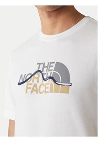 The North Face T-Shirt Mountain Line NF0A8GUX Biały Regular Fit. Kolor: biały. Materiał: bawełna #5