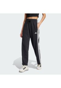 Adidas - Spodnie Essentials 3-Stripes Open Hem French Terry. Kolor: biały, wielokolorowy, czarny. Materiał: materiał