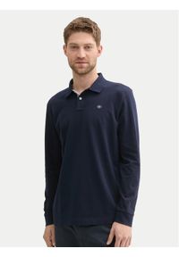 Tom Tailor Polo 1043278 Granatowy Regular Fit. Typ kołnierza: polo. Kolor: niebieski. Materiał: bawełna