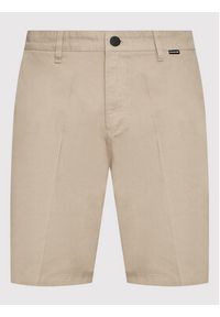 Hurley Szorty materiałowe Pleasure Point MWS0007090 Beżowy Regular Fit. Kolor: beżowy. Materiał: bawełna #3