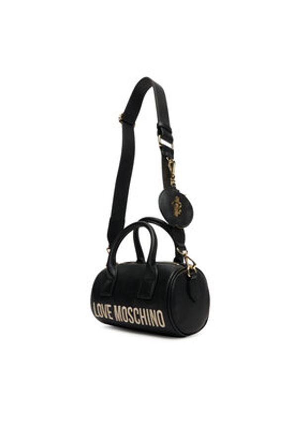 Love Moschino - LOVE MOSCHINO Torebka JC4106PP1NLT1000 Czarny. Kolor: czarny. Materiał: skórzane
